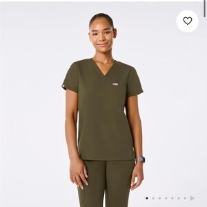Figs Caterina Scrub Top Medium- Spruce